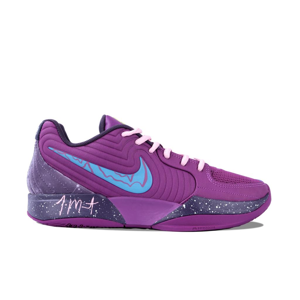 Nike Ja 2 Cushioning Abrasion Resistant Slip Resistant Low top Basketball Shoes Men's Pink Blue Purple FD7327-500(Team626-)