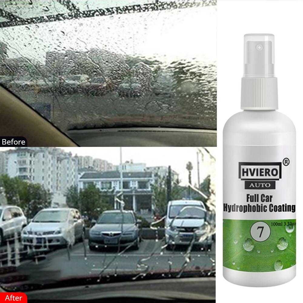 HVIERO-7 Car Cleaning Super Hydrophobic Water Rain Repellent Spray Car Windshield Glass Coating Agent Repellent Agent