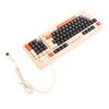 Gaming Keyboard USB 94 Keys LED Backlit Ergonomic Fodable Feet Multimedia Keys Wired Keyboard for