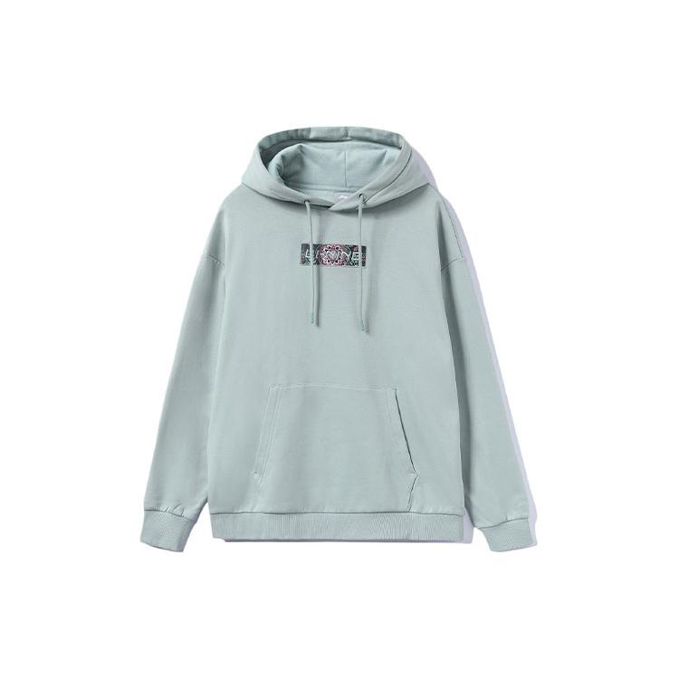 Li Ning Sports Life Collection Sweatshirt Unisex Gray Mist Green AWDRD42-3