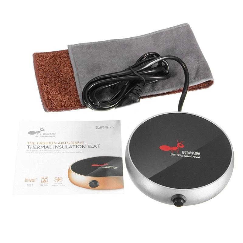5 Colors Electric Heating Coasters Water Heater Portable Desktop Coffee Milk Tea Warmer Heater Cup Mug Warming Trays 220V-250V