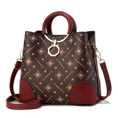 Novas bolsas femininas de couro estampado, bolsas de luxo da moda, bolsas crossbody femininas, bolsa de ombro de couro de grife, bolsas tipo balde para mulheres