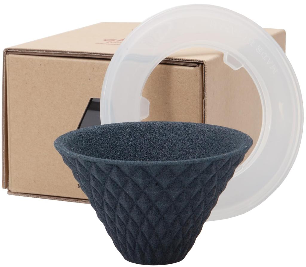 Hasami Ware Ceramic Coffee Filter, Ekubo One Drip, Single Cup, Black, Ek-00007, No Paper Filter Required, Easy To Clean