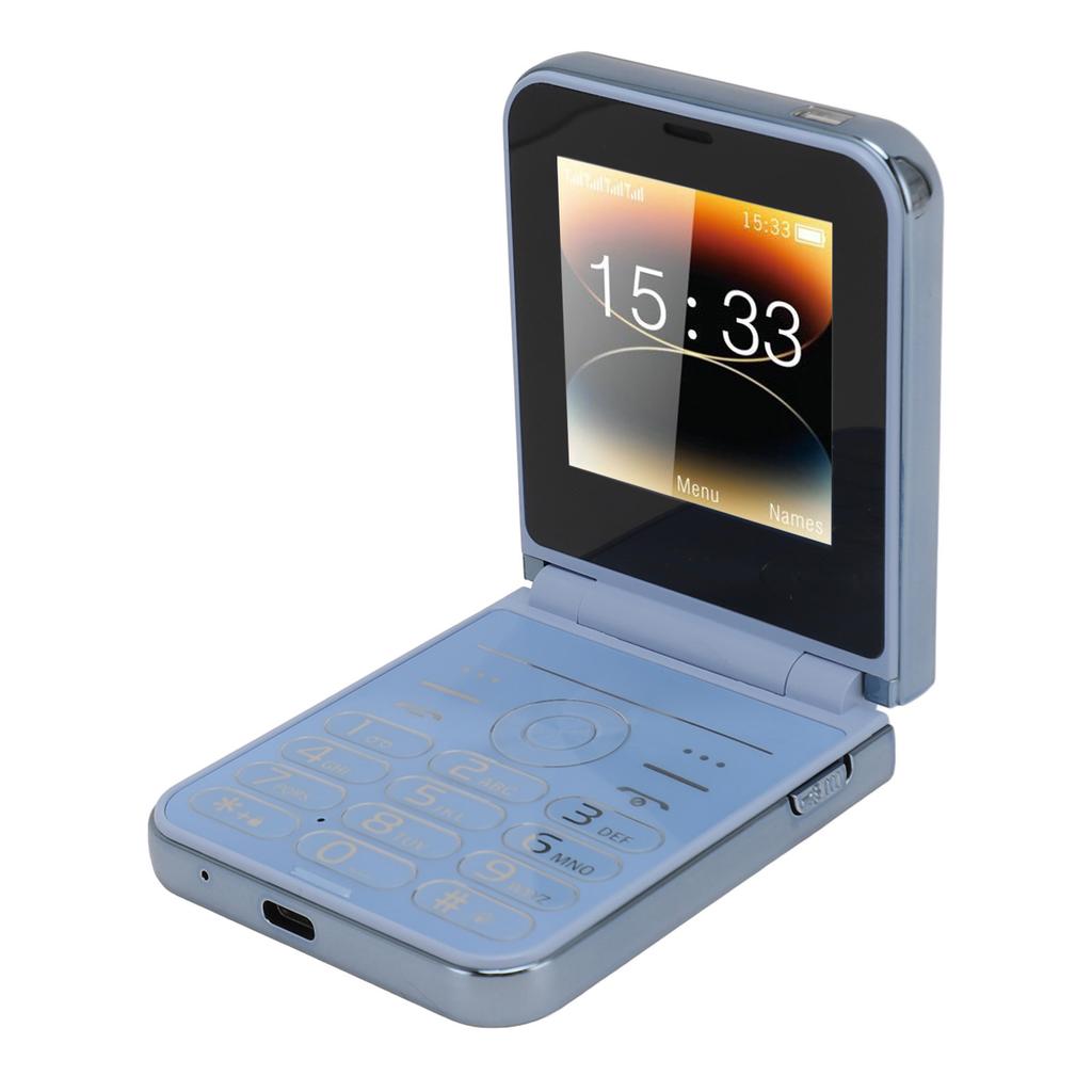 2G Big Button Flip Cell Phone for Seniors 2.6inch 4 Cards 4 Standby Fast Dialing Bluetooth Music