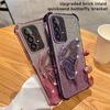Glitzernde Beschichtung Treibsand Schmetterling Handyhalter Hülle für Samsung Galaxy A13 A23 A33 A53 A73 A12 A22 A32 A52 A52S 4G 5G Hülle