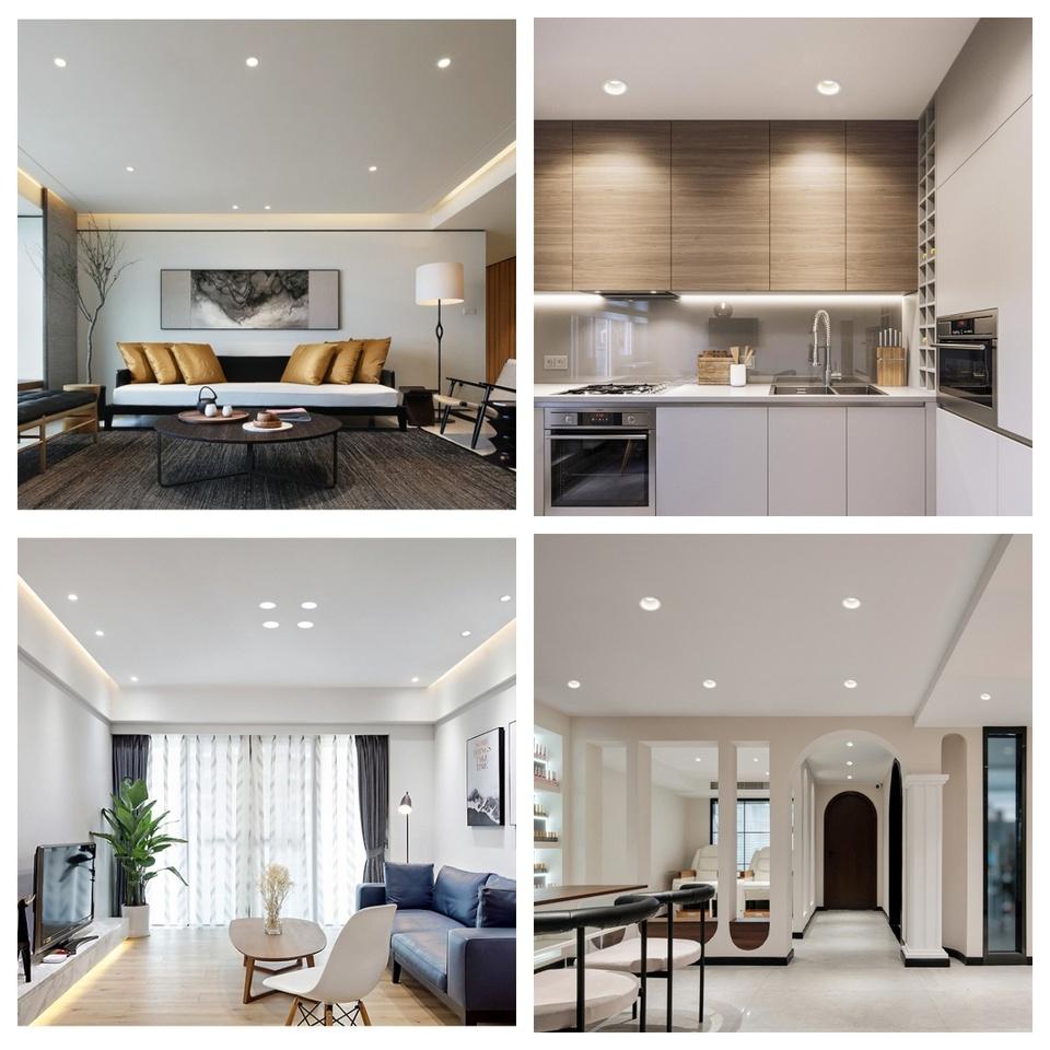10/15W Smart LED Downlight,RGB Color Dimmable Changing Recessed Ceiling Light w/RF Remote Control,Easy Install Lamp for Bedroom