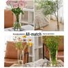 ZISIZ Clear Acrylic Cylinder Flower Vase