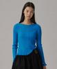 Tudument Boatneck Rib Knit_Teal Blue