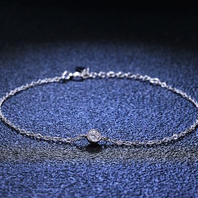 S925 Silver Bracelet Moissanite Bracelet Moissanite T Home Bubble Bracelet Women's Model