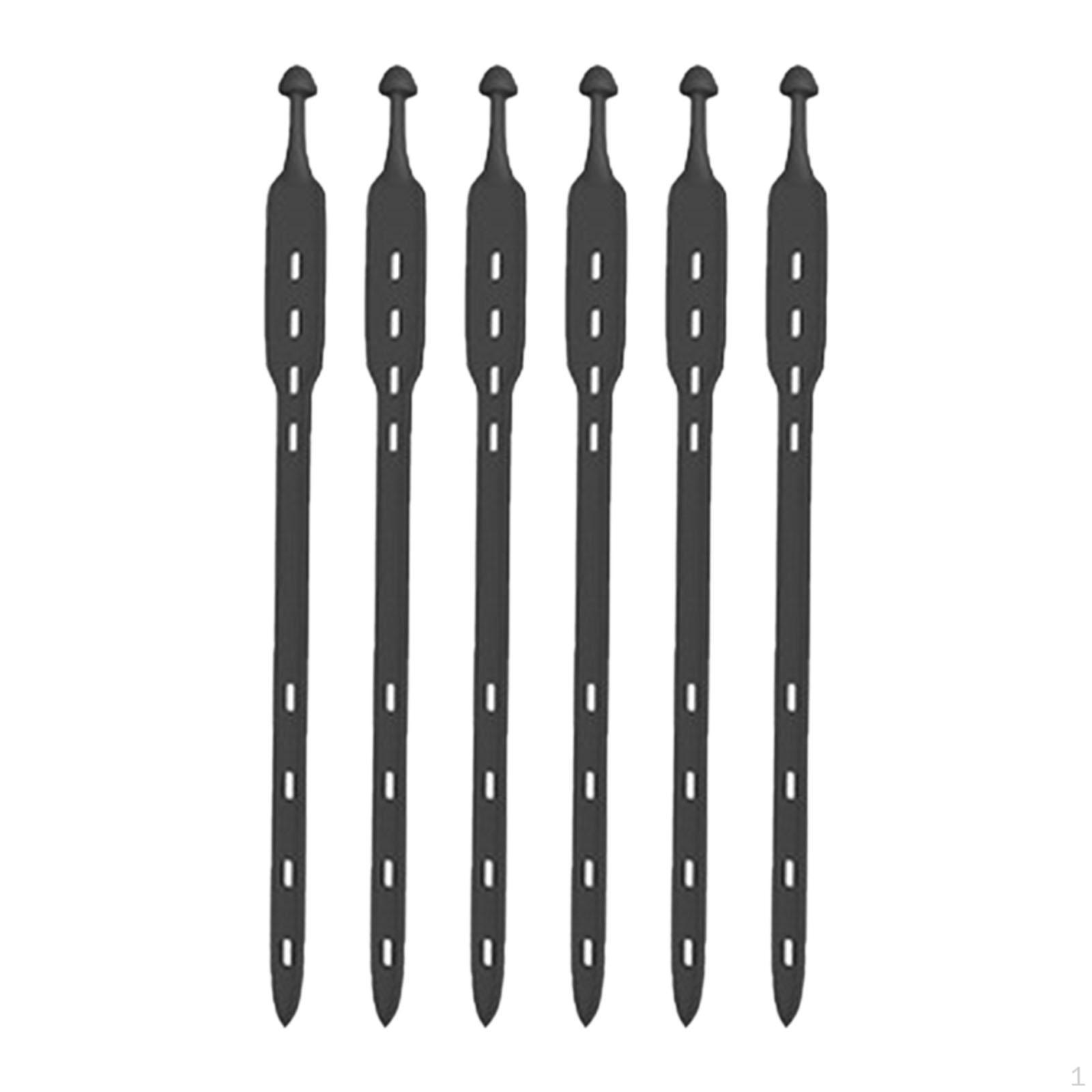 

6Pcs Silicone Strap Hiking Pole Fasteners for Rock Climbing