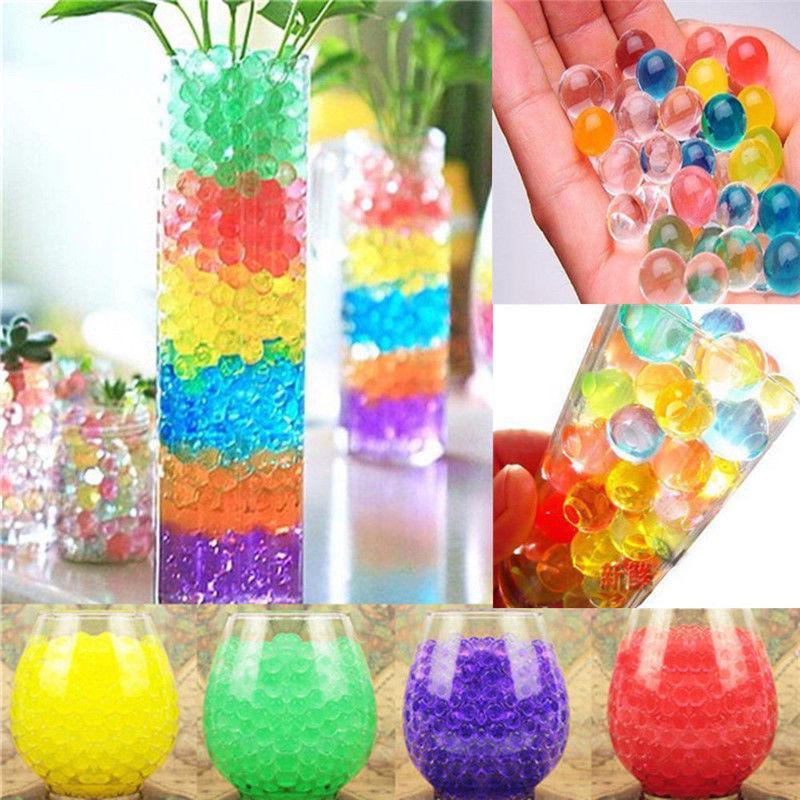 100pcs Crystal Soil Hydrogel Polymer Water Beads Wedding Decoration Multicolor 100pcs Crystal Soil Hydrogel Polymer Water Beads Wedding Decoration Multicolor