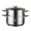 Zhi Shi 26cm Double Layer Soup and Steamer Pot