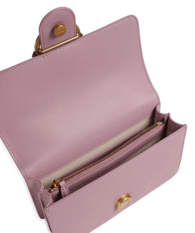 Pinko Leather Messenger Bag Love One Mini