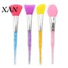 Silicone Face Brush Mask Applicator Brush, Facial Mud with Non-Slip Gentle Rhinestone Handle, Hairless Clay Tools Spreading Tool