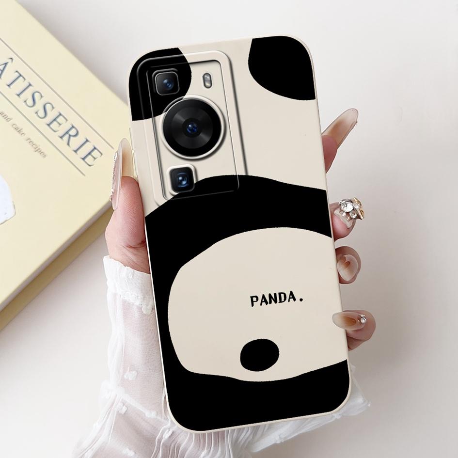For Huawei P60 Pro Case MNA-LX9 Cover Cute Cartoon Rabbit Panda Soft Liquid Silicone Protective Cover For HuaweiP60 P60 Art Capa