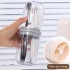 Portable Toothbrush Storage Case Detachable Design Toothbrush Rack Dry And Wet Separation 2 In 1 Mouthwash Cup Dustproof Holder