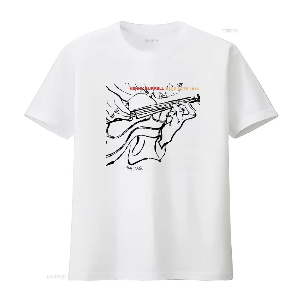 Kenny Burrell Blue Note Jazz LP Cover Art T Shirt Midnight Design with John Coltrane Vibes vintage Washed Unisex Comfortable