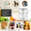 USB Rechargeable Electric Blender with Stainless Steel Blades for Automatic Chopping,Compact Kitchen Tool Perfect for Smoothies And Dough Preparation