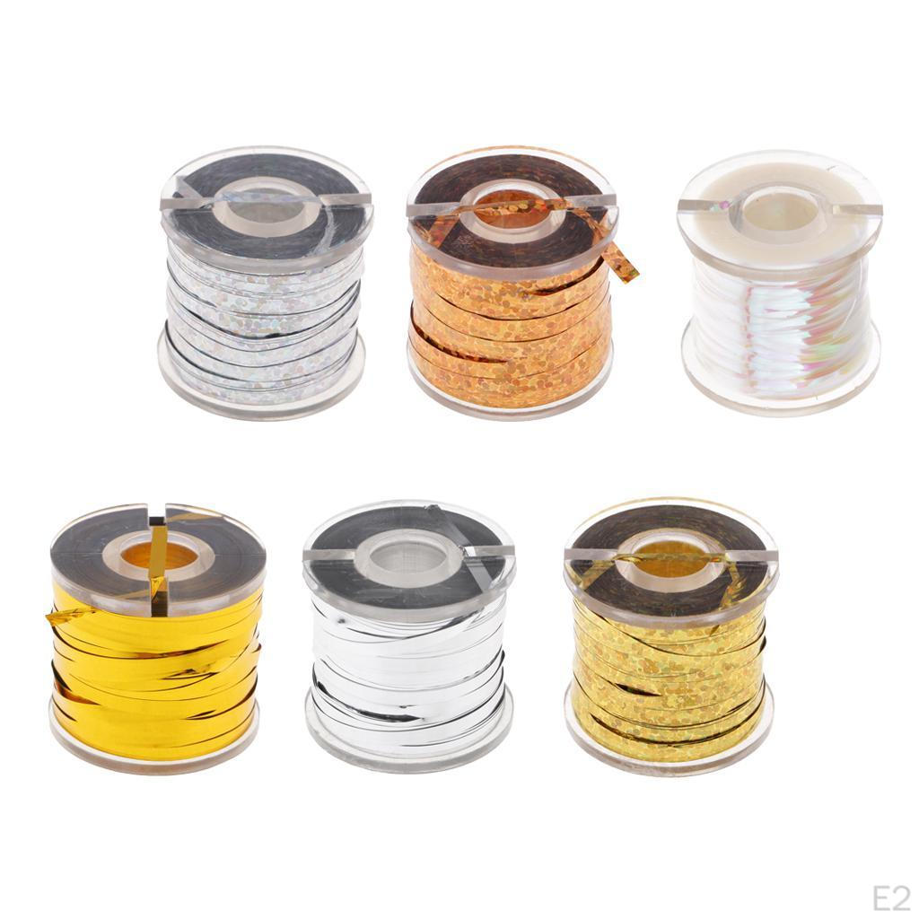 Tying Materials Holographic Tinsel Tape For Dry Flies, Saltwater Flies