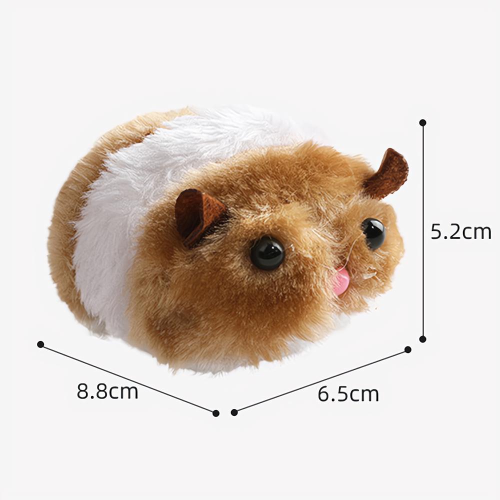 Cute Cat Teaser Toys Shake Movement Plush Mouse Indoor Boredom Relief Toys for Cat Funny Pet Interactive Toys