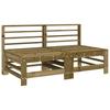 6 Piece Garden Lounge Set Pressure Treated Pine Wood