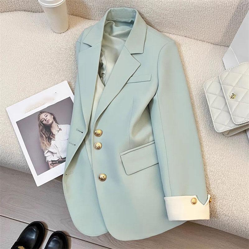 Frühling Damenmode Casual Solid Color Business Blazer