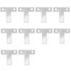 10Pcs 40/50/60/80mm T Shape/L Shape Corner Bracket Not Easy To Rust Humanized Design Professional Corner Bracket for Door