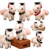 28cm Posture Horse Doctor Doll Graduation Series Hat Tassel Cute Toys Super Soft Dolls Graduation Gifts for Students Party Decor