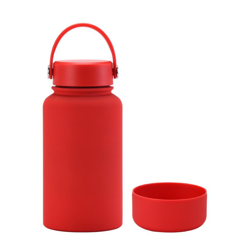 650Ml Stainless Steel Thermos Cup Non-Slip Outdoor Portable Water Cup Simple Wide Mouth Sports Kettle