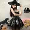 Domila Halloween Dark Night Patent Leather Cosplay Witch Suit Sex Sexy Underwear Premium Sex Clothes
