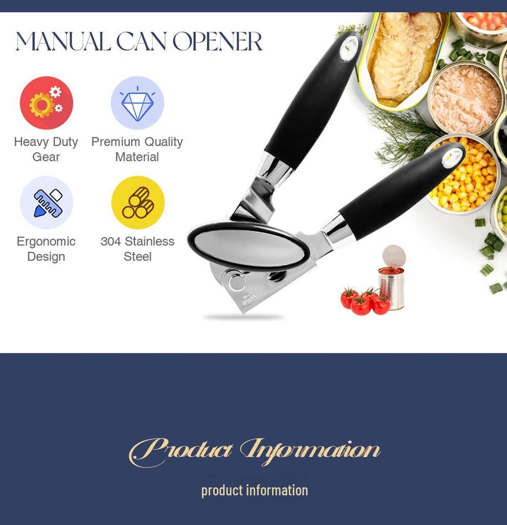 Spot Stainless Steel Manual Can & Beer Opener - Multifunctional Kitchen Gadget