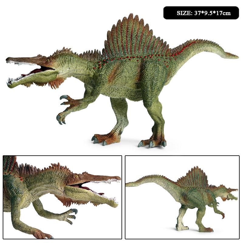 Oenux New Jurassic Dinosaur Brinquedo Spinosaurus Action Figures Open Mouth Tyrannosaurus Animals Model Collection Kid Toy Gift