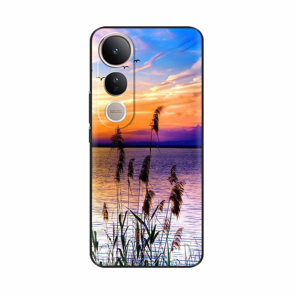 Fundas For Vivo V50 Lite 5G Popular Flowers Cartoon Soft Silicone Phone Back Cover For Vivo V50 V50 Lite 5G 4G Shell Casing Capa