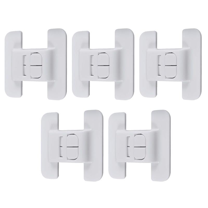 5Pcs Home Refrigerator Lock Safety Fridge Freezer Door Lock Multi-Function Safety Locks Children Security Protector