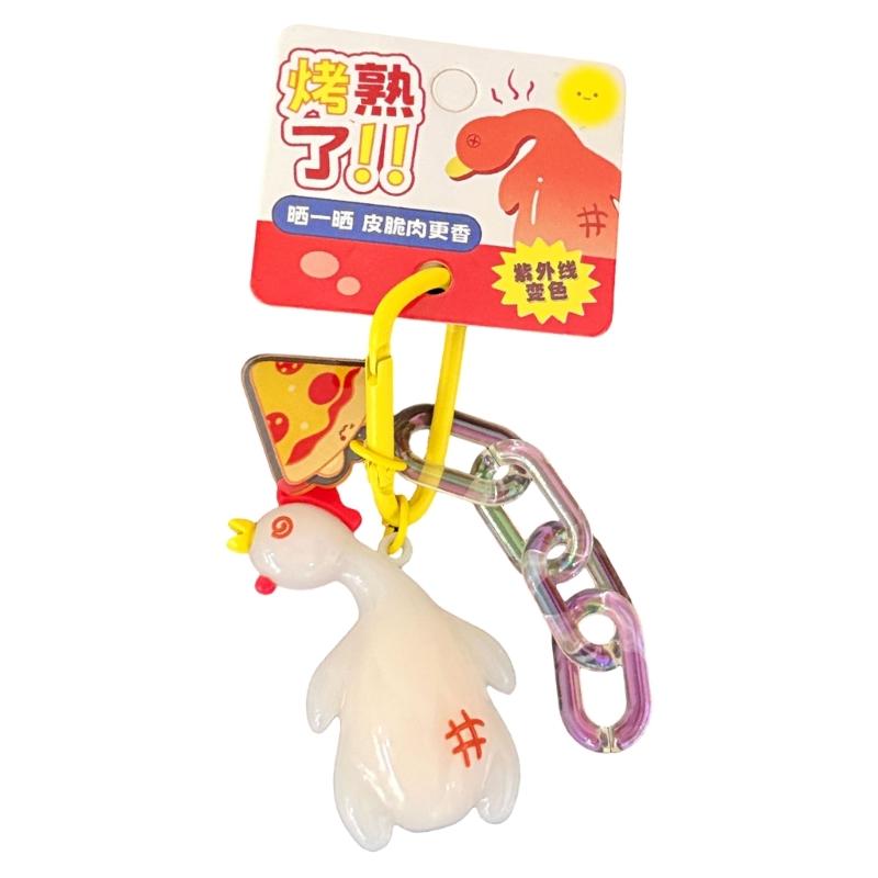 Color Changing Keychain,Bag Charms,Cute Key Chain Accessories Decor for Purse Handbag Car Keychain For Women Girls