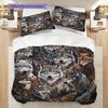 Wolf Pattern Bedding Quilt Set Quilt Cover Pillowcase Home Decoration Birthday Gift (1 * duvet cover + 2 * pillowcase, without core)