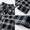 Women S Vintage Plaid Loose Long Sleeve Shirt