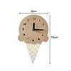 Clock Ice Cream Bedroom Minimalistic Nordic Wooden Simple Silent for Decorating