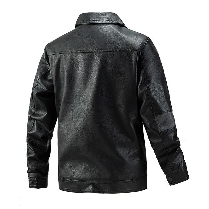 Spring and Autumn New Men's Leather Clothing Fashion Casual Youth and Men's Trendy Jacket Men