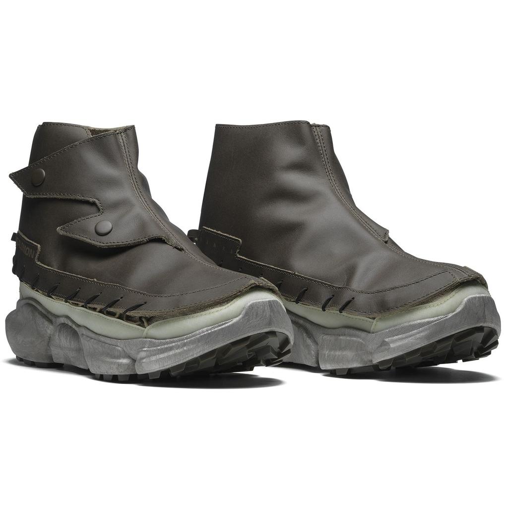 SALOMON Ranra X  Skor Removable Upper Comfortable Versatile Shock Absorbing Durable High-Top Outdoor Functional Shoes Unisex Shoes Green 475223