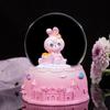 Cute Cartoon Cute Rabbit Sparkling Mini Crystal Ball Night Light Cell Button