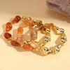 European and American retro acrylic irregular geometric beaded bracelet ethnic style niche jewelry