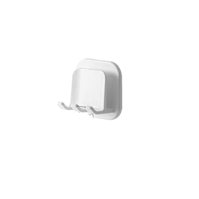 Wall-Mounted Toothbrush and Cup Holder - Portable, Punch-Free, for Electric Toothbrushes and Mouthwash Cups.