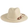 Summer new fashion casual Panama straw hat outdoor beach visor women's sun hat