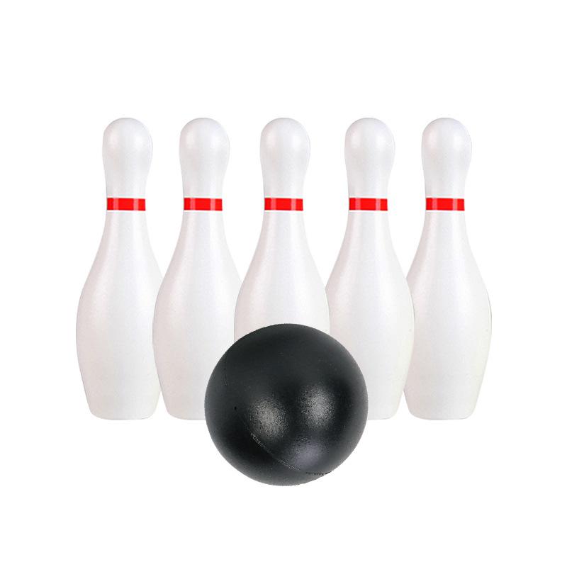 Mini Bowling Set Plastic Includes 10 Pins and 2 Balls Party Favors Indoor Sports Props Holiday Gathering Leisure Game TMZ