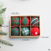 Christmas Festival Felt Ball Tree Ornaments - Red & Green, Cute Small Desktop Decor