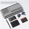 Multi-functional Car Sun Visor Organizer: Glasses Case, Sunglasses Clip, Card Holder, Storage Bag