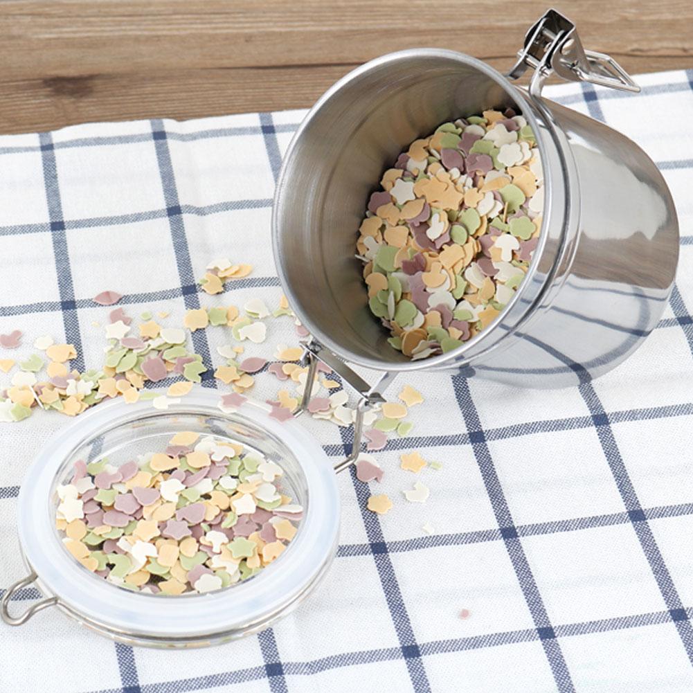 Rostfritt stål Kaffebönor Te Förseglad Burk Burkar Förvaringsbehållare för Socker Cerialier12.5x13