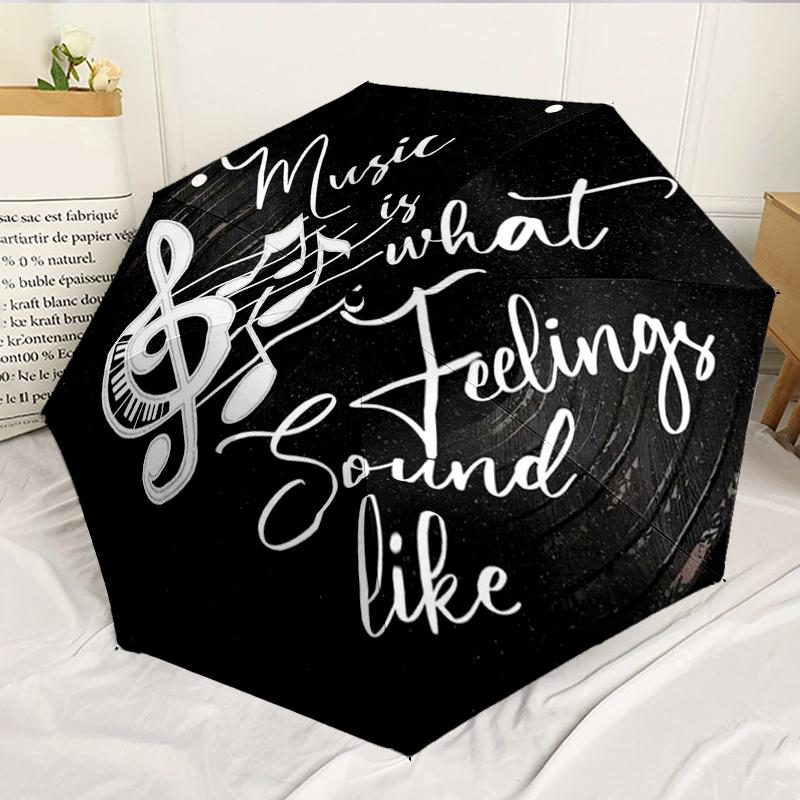 Music Harmony Symbol 8-Frame for Travel, camping, Casual Lightweight Portable Umbrella, Essential for every family Holidays Birthday Gift