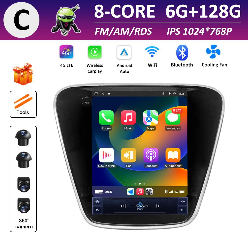 Android Auto DSP Stereo for Chevrolet Cavalier 2016 2017 2018 2019 Car Radio Video Multimedia Player Navigation Accessories WIFI